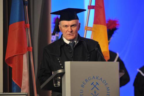 Церемония присуждения Владимиру Литвиненко звания Почетного Доктора Фрайбергской Горной Академии.